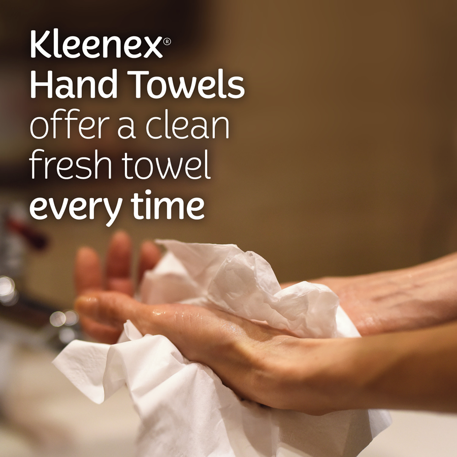 Kleenex Disposable Paper Hand Towels, 1 Box, 60 Towels per Box