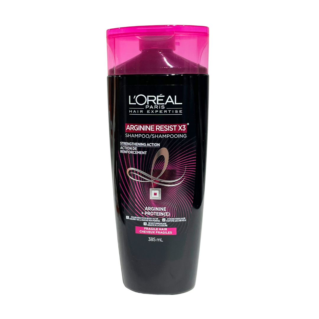 L'OREAL SHAMPOO ARGININE PROTEIN 385ML STRENGTHENING ACTION