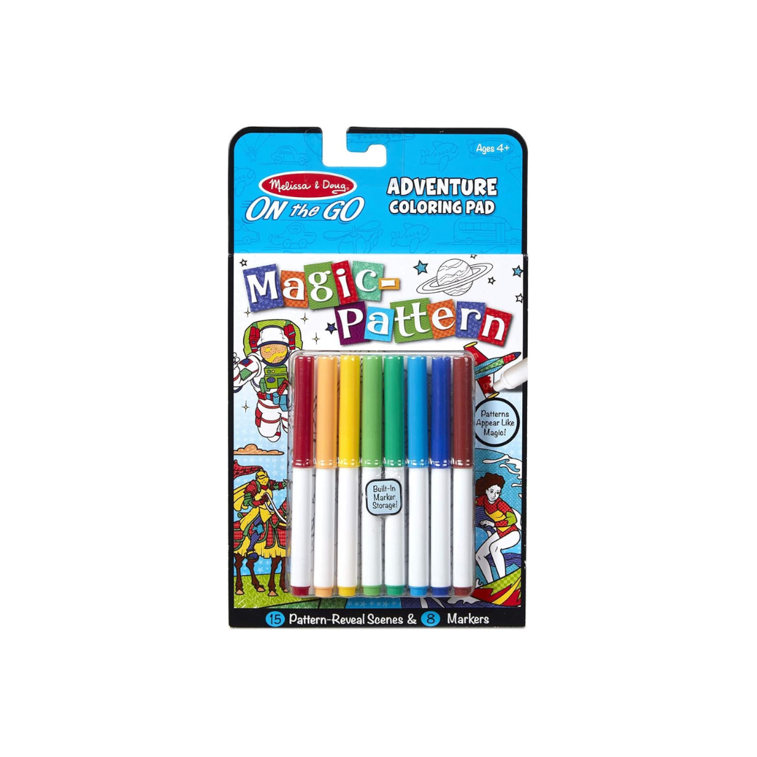 Melissa & Doug Magic-Pattern Kids’ Adventure Marker Coloring Pad On the Go Travel Activity