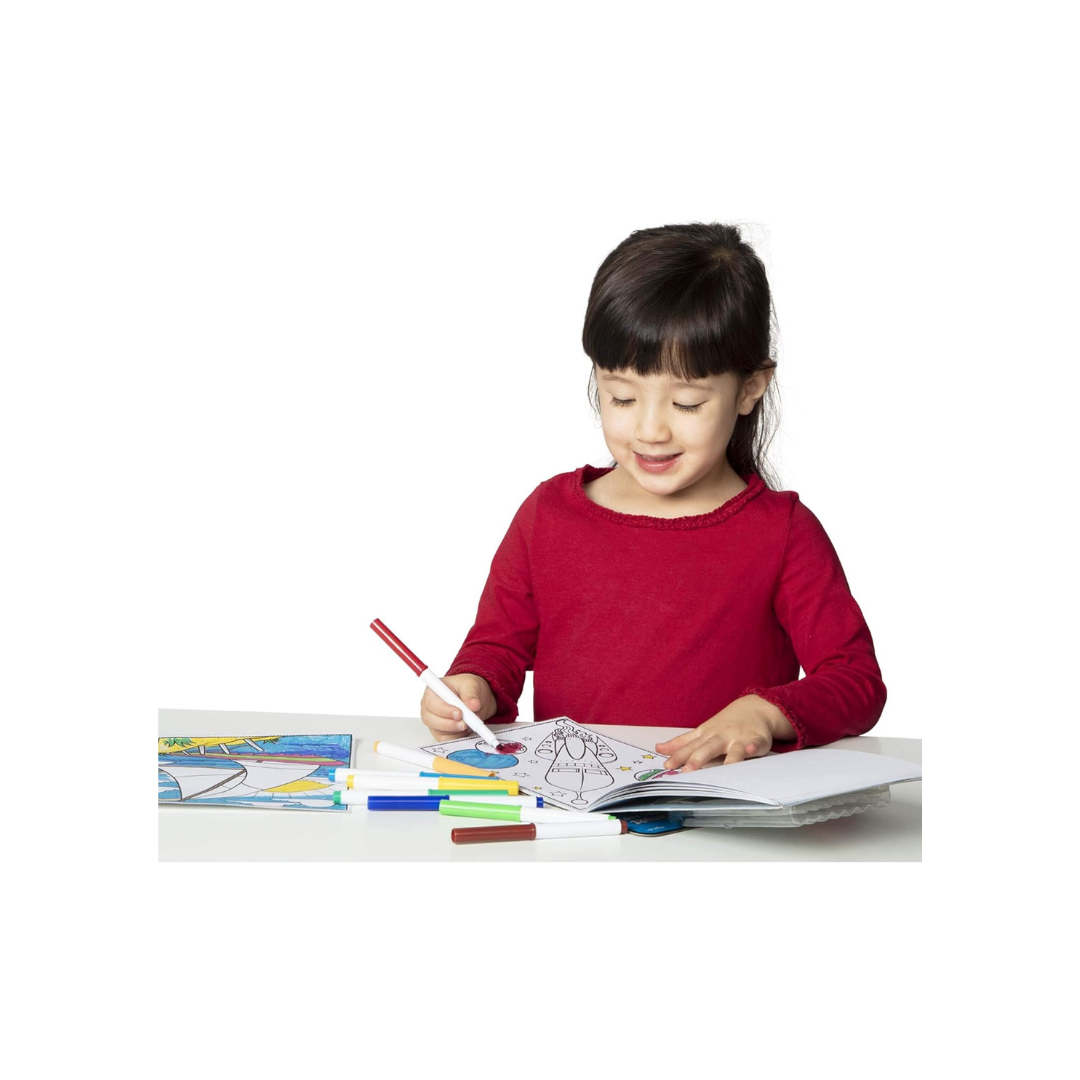 Melissa & Doug Magic-Pattern Kids’ Adventure Marker Coloring Pad On the Go Travel Activity