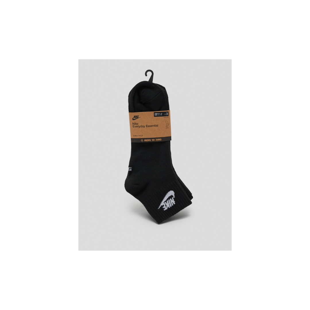 Nike Everyday Essential Ankle Socks 3 Pack Large