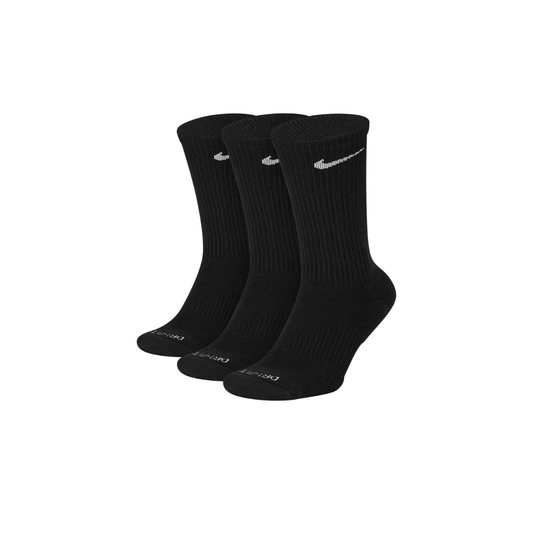 Nike Men's 3 Pack Everyday Cushion Crew Socks Large