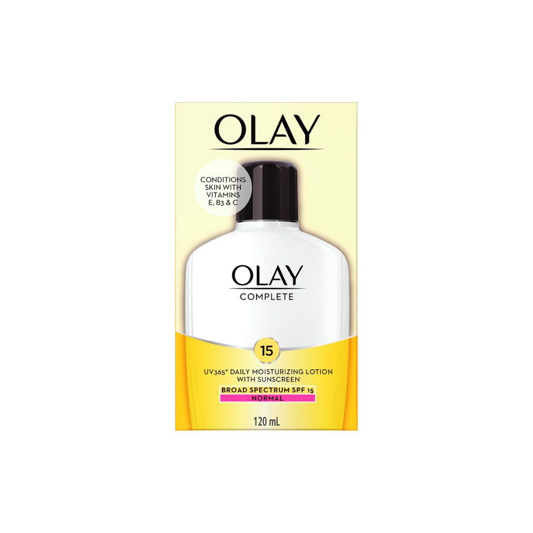 Olay Complete Lotion Moisturizer with SPF 15 Normal, 120 mL