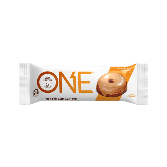 ONE MAPLE GLAZED DOUGHNUT FLAVOUR PROTEIN BAR 20g OF PROTEIN