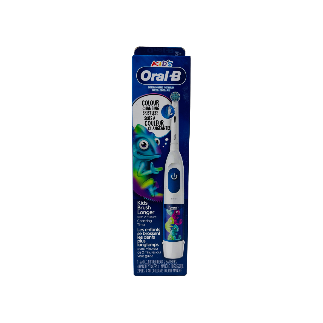 Oral-B Kid's Electric Battery Powered Toothbrush for Ages 3+, Extra Soft Bristles