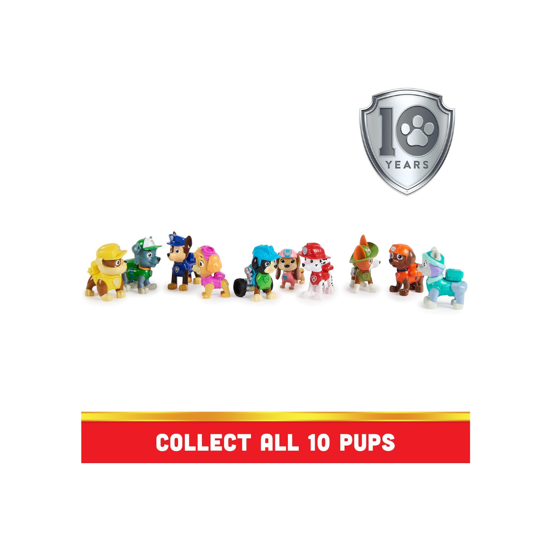 PAW Patrol, 10th Anniversary, All Paws On Deck Toy Figures Gift Pack with 10 Collectible Action Figures, Kids Toys for Ages 3 and up