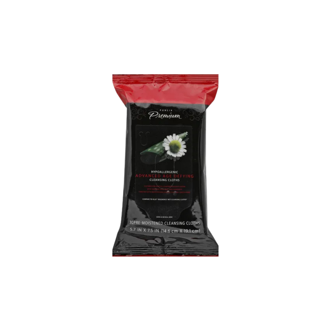 PREMIUM HYPOALLERGENIC ADVANCED AGE DEFYING CLEANSING CLOTH 30 CT
