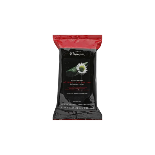 PREMIUM HYPOALLERGENIC ADVANCED AGE DEFYING CLEANSING CLOTH 30 CT