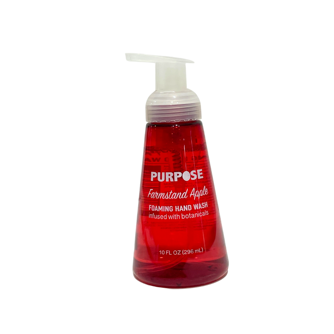 PURPOSE FARMSTAND APPLE FOAMING HAND WASY INFUSED WITH BOTANICALS 296ML PUMP