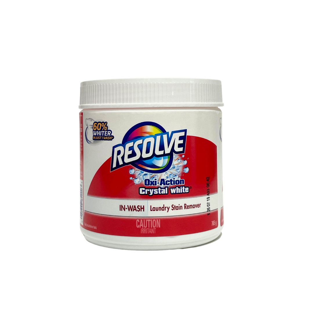 RESOLVE OXI ACTION CRYSTAL WHITE LAUNDRY STAIN REMOVER 765G ( 60 % WHITER IN JUST 1 WASH