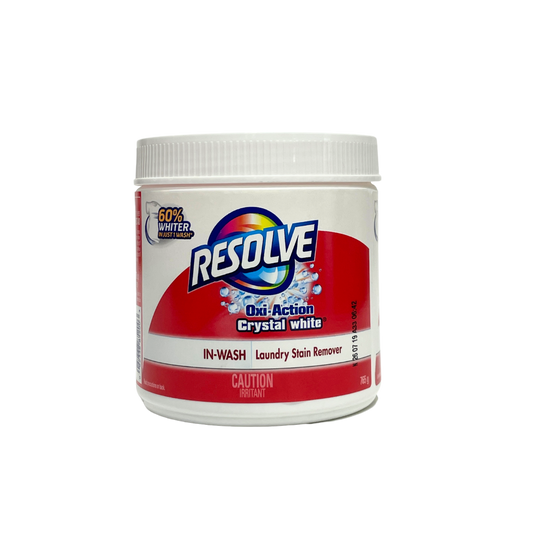 RESOLVE OXI ACTION CRYSTAL WHITE LAUNDRY STAIN REMOVER 765G ( 60 % WHITER IN JUST 1 WASH