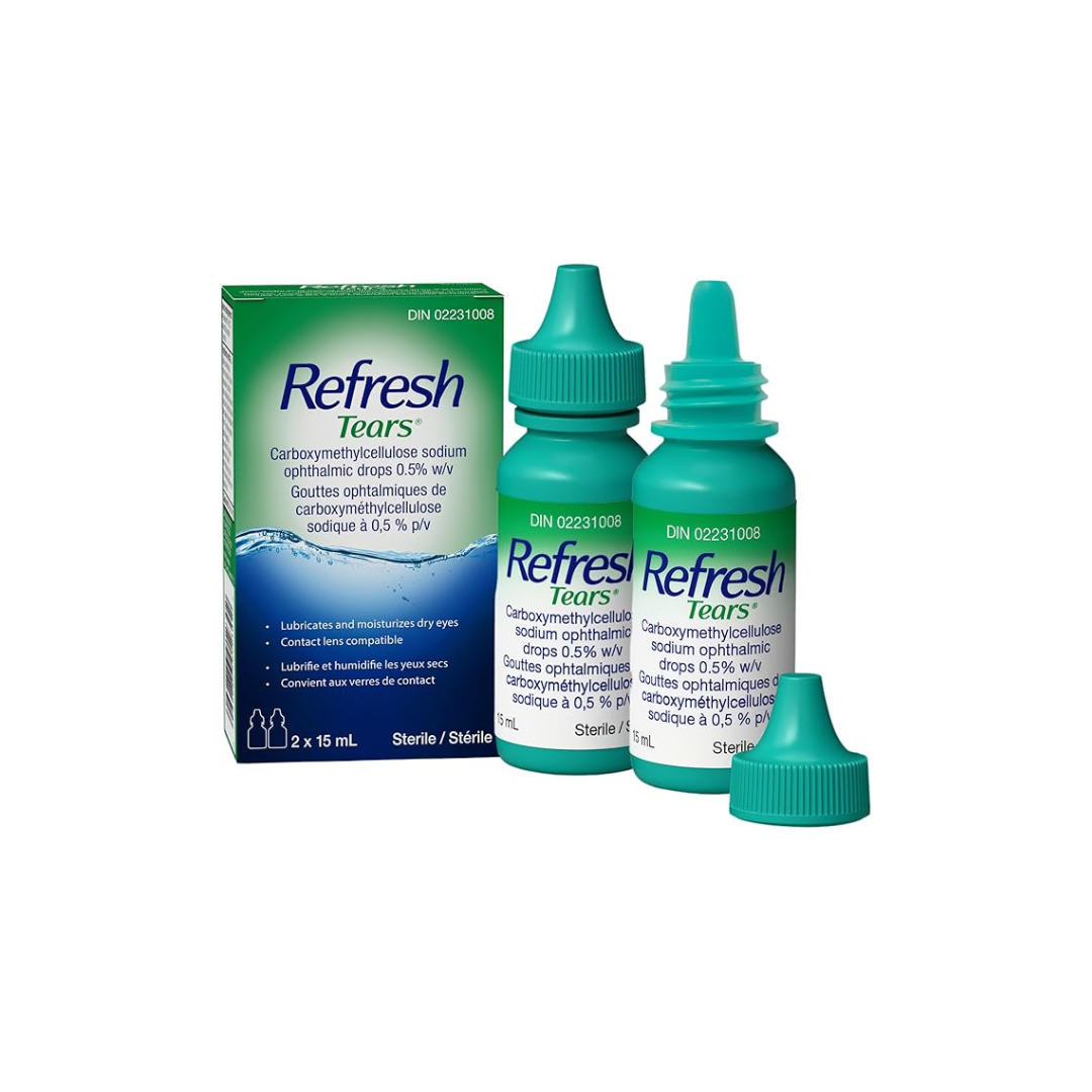 Allergan Refresh Tears Lubricant Eye Drops (2 x 15 mL)