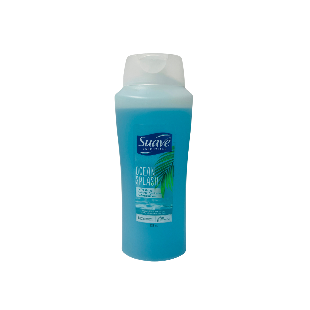 SUAVE OCEAN SPLASH REFRESHING BODY WASH IRRESISTIBLY FRESH FRAGRANCE 828ML FAMILY SIZE