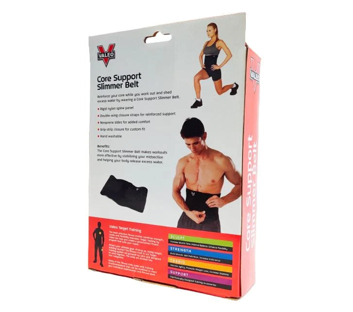 VALEO CORE SUPPORT SLIMMER BELT TARGET TRAINING ( REINFORCE YOUR CORE WHILE YOU WORKOUT AND SHED EXCESS WATER AROUND YOUR MID SECTION)