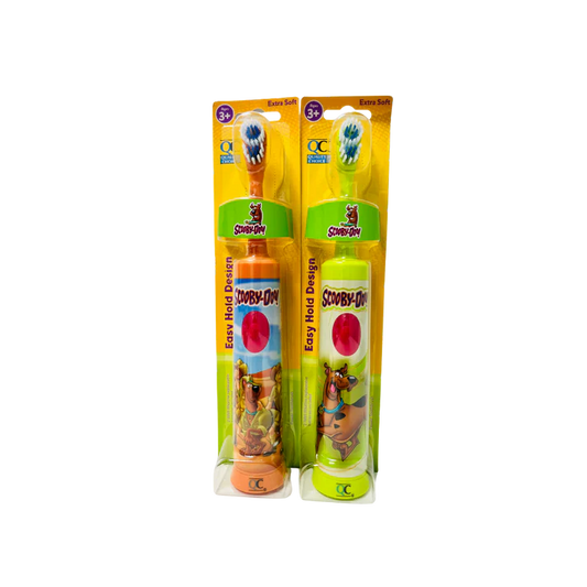 SCOOBY DOO KIDS BATTERY OPERATED SPIN BRUSHES EXTRA SOFT AGES 3+ (1PC)