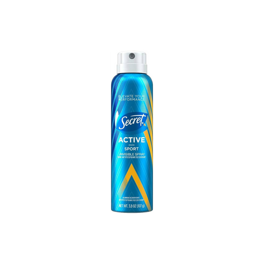 SECRET ACTIVE SPORT BODY SPRAY FOR WOMEN INVISIBLE SPRAY