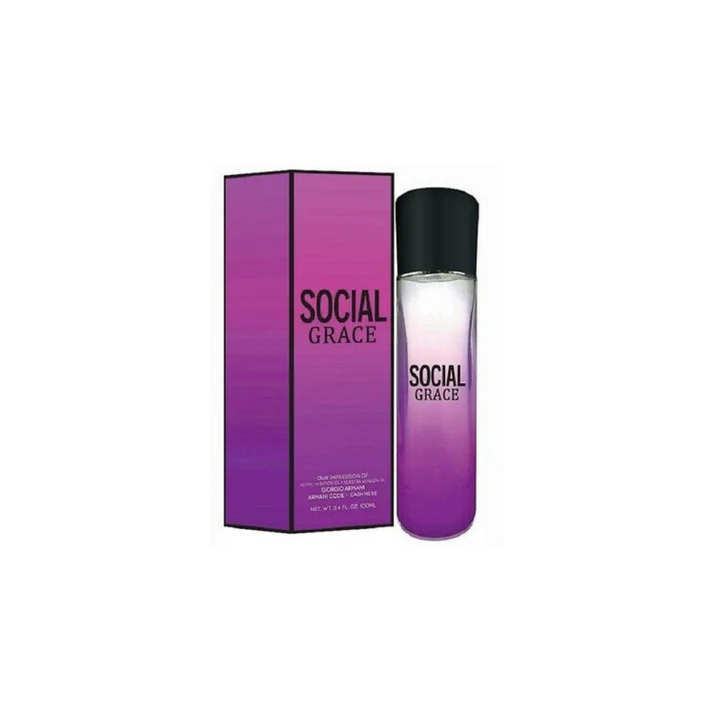 PREFERRED FRAGRANCES SOCIAL GRACE OUR IMPRSSION OF GIORGIO ARMANI CODE CASHMERE 100ML MADE IN USA NEW YORK FOR WOMEN