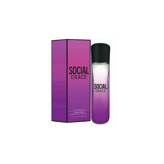 PREFERRED FRAGRANCES SOCIAL GRACE OUR IMPRSSION OF GIORGIO ARMANI CODE CASHMERE 100ML MADE IN USA NEW YORK FOR WOMEN