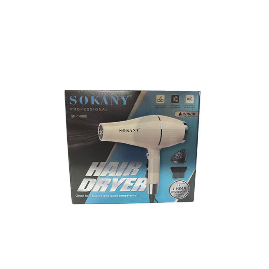 SOKANY PROFESSIONAL HAIR DRYER,2000 W, SK-140005