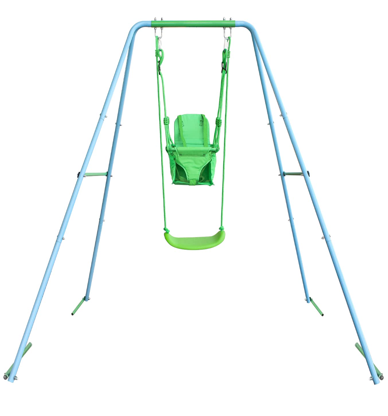 BACK YARD 2 IN 1 TODDLER SWING SET.