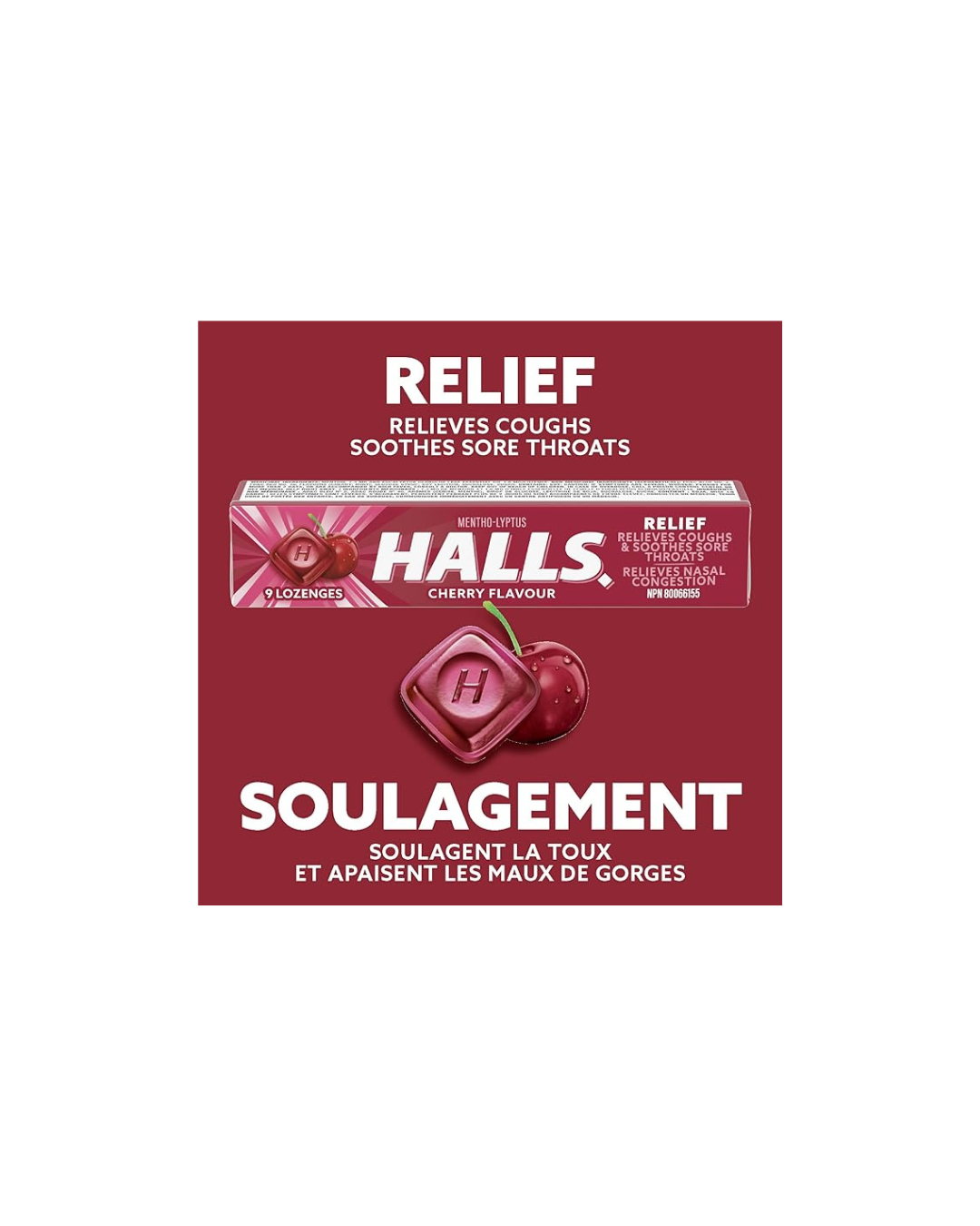 HALLS Cherry Flavor Stick