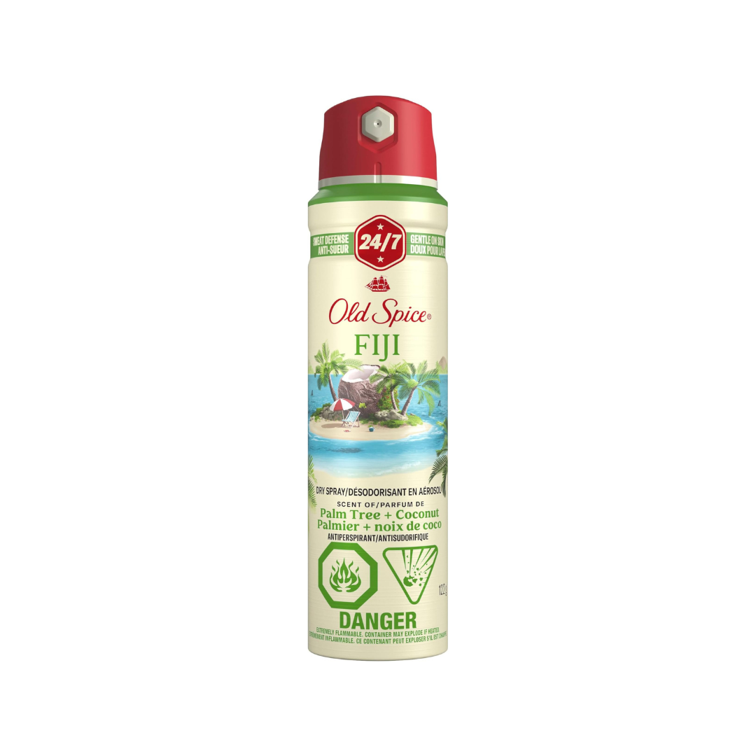 Old Spice Antiperspirant Deodorant Spray for Men Fiji with Palm Tree