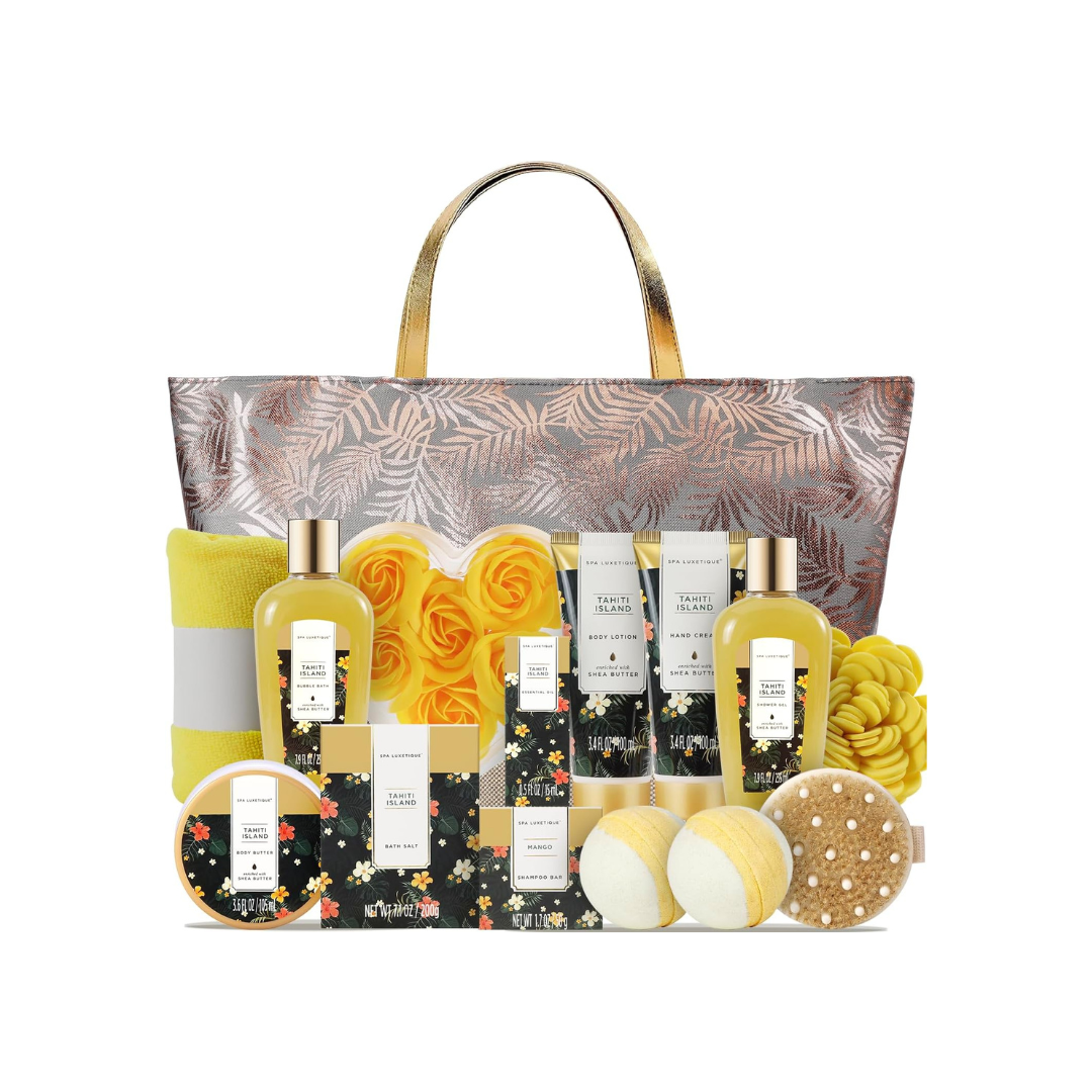 Spa Gift Set for Women - Pack of 15, including Essential Oil, Bubble Bath, Body Butter and more