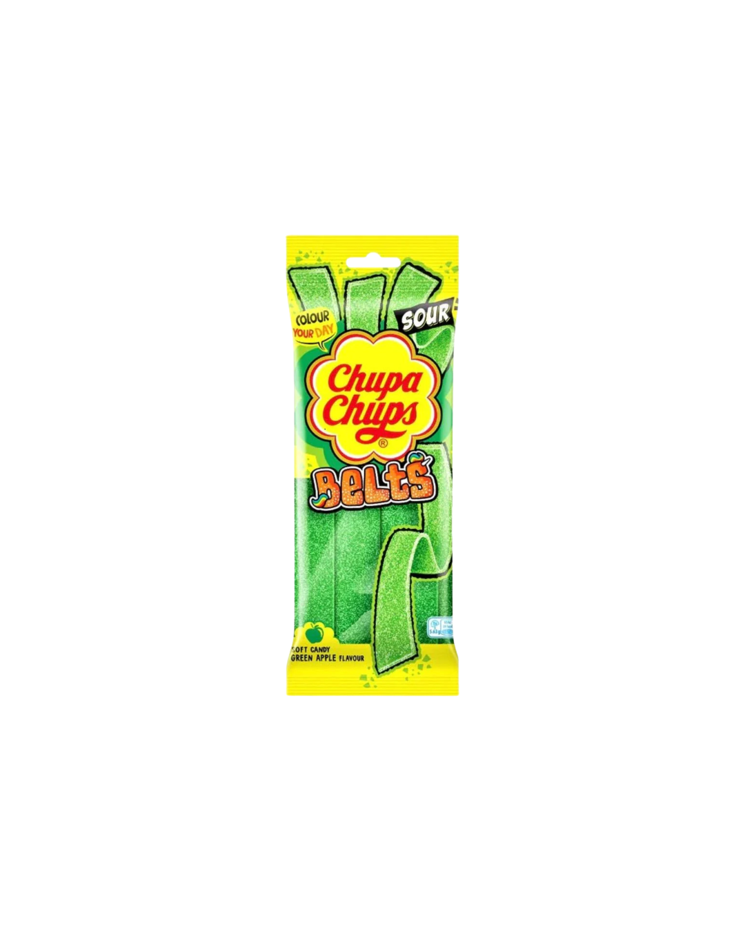 Chupa Chups Belts Green Apple,Flavor Soft Candy 90g