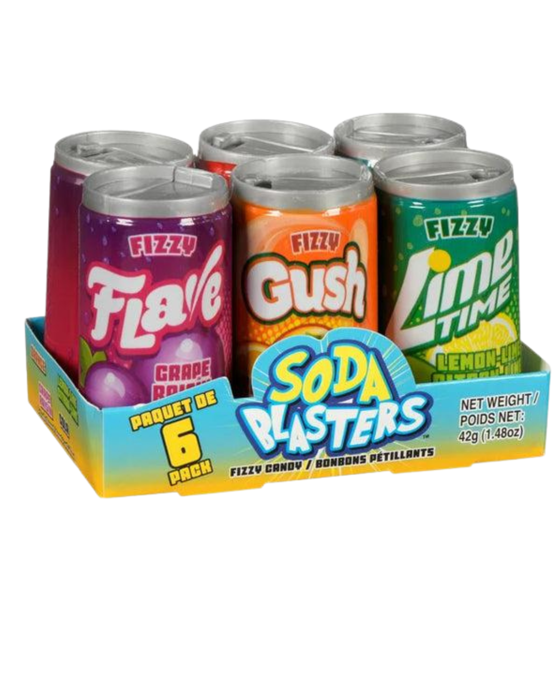 Soda Blasters Fizzy Candy 3 Flovours 1pc