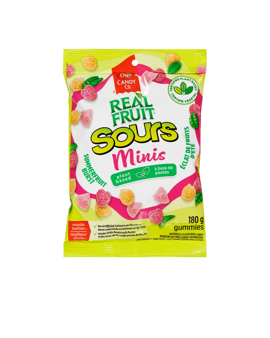 Real Fruit Sours Plant-Based Gummies 180g