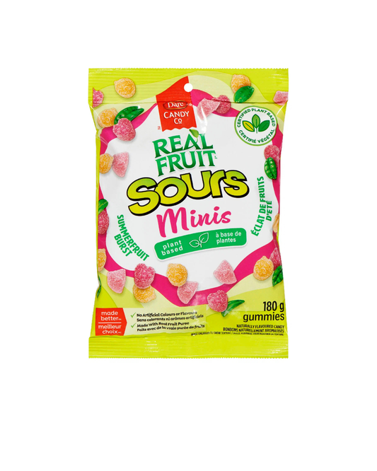 Real Fruit Sours Plant-Based Gummies 180g