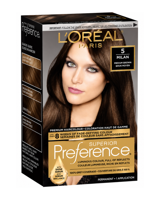 L'Oréal Paris Superior Preference – 5 Medium Brown (Milan)