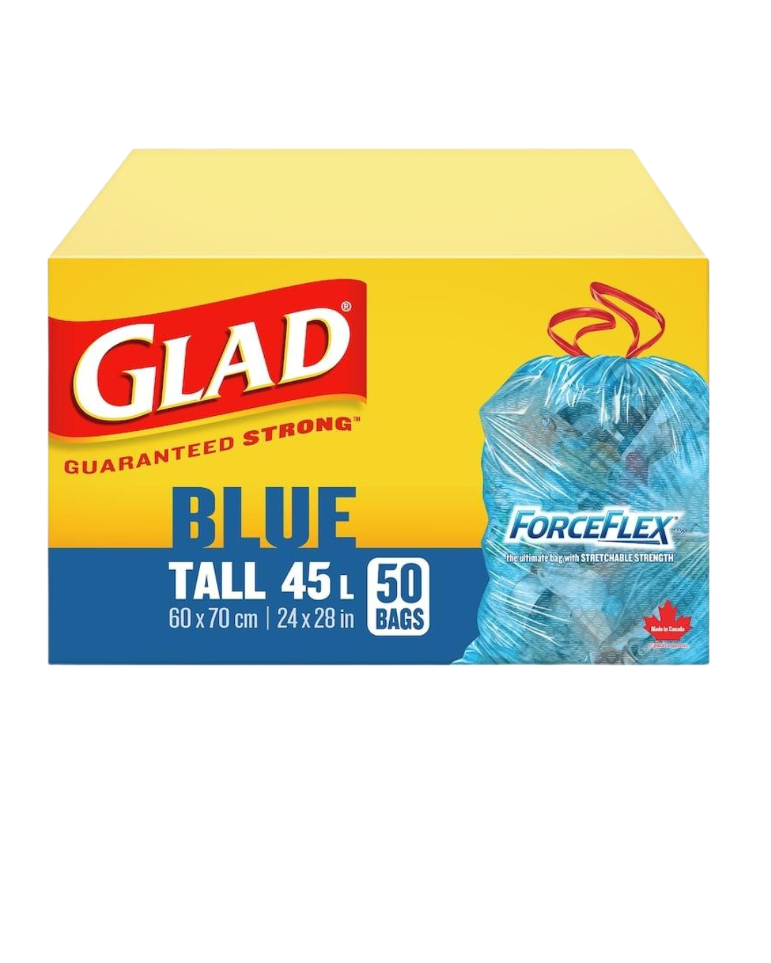 Glad Blue Tall Kitchen Garbage Bags 45L