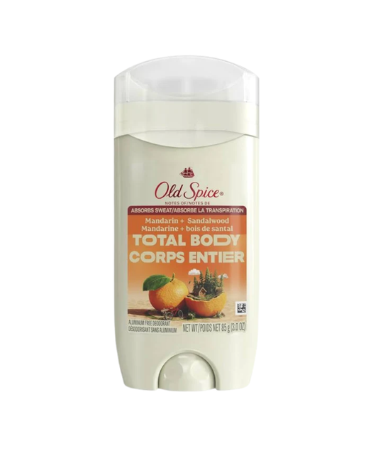 Old Spice Total Body Deodorant – Mandarin + Sandalwood 85G