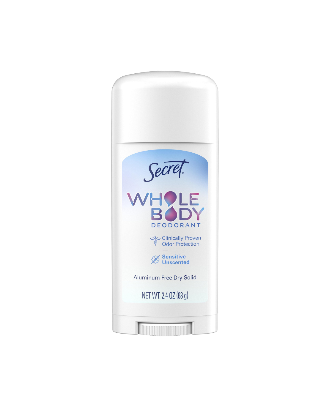 Secret Whole Body Aluminum Free Deodorant Stick for Women 68G