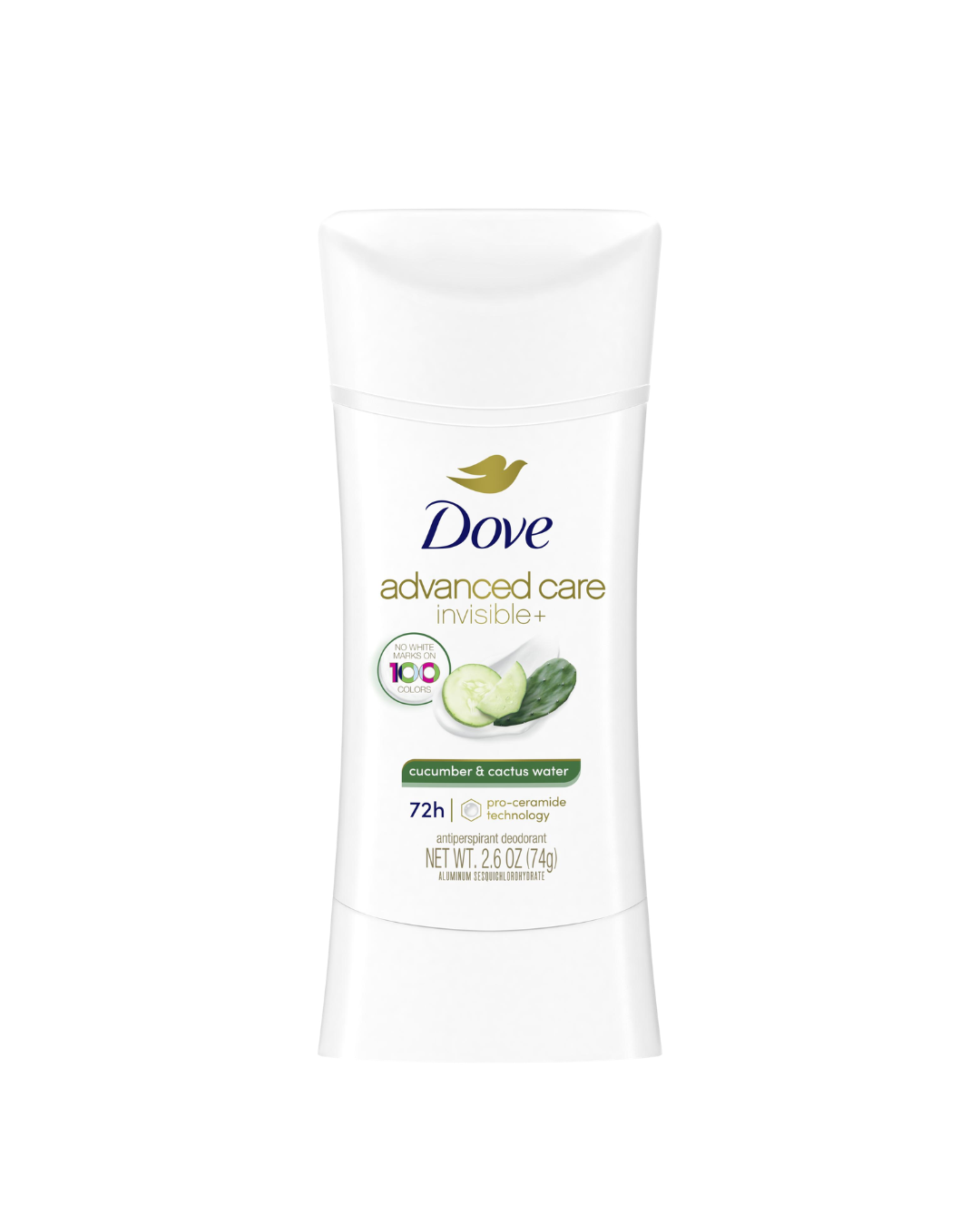 Dove Advanced Care Invisible+ Cucumber & Cactus Water Antiperspirant Deodorant – 74g