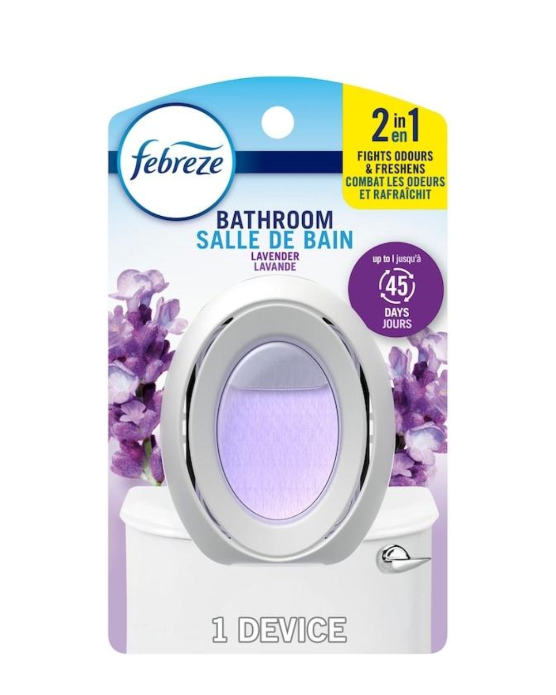 Febreze Bathroom Air Freshener Lavender (2-in-1) 7.5ML