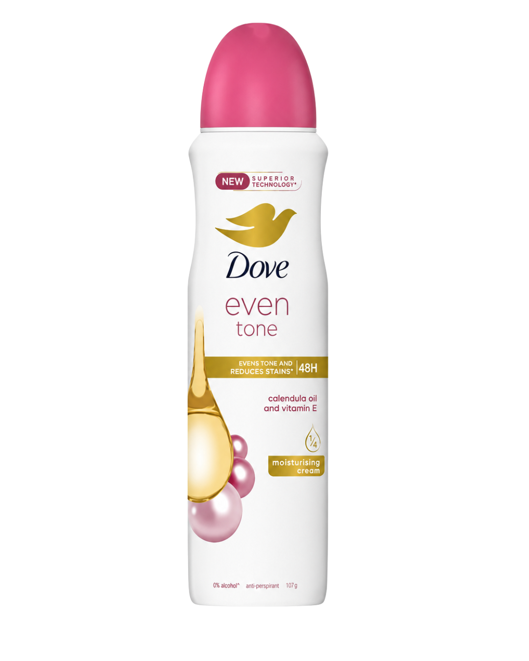 Dove Dry Spray Antiperspirant, Even Tone 107g