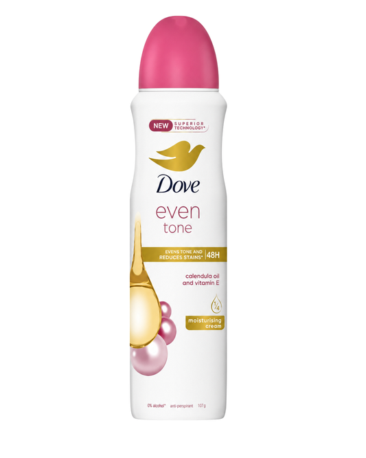 Dove Dry Spray Antiperspirant, Even Tone 107g