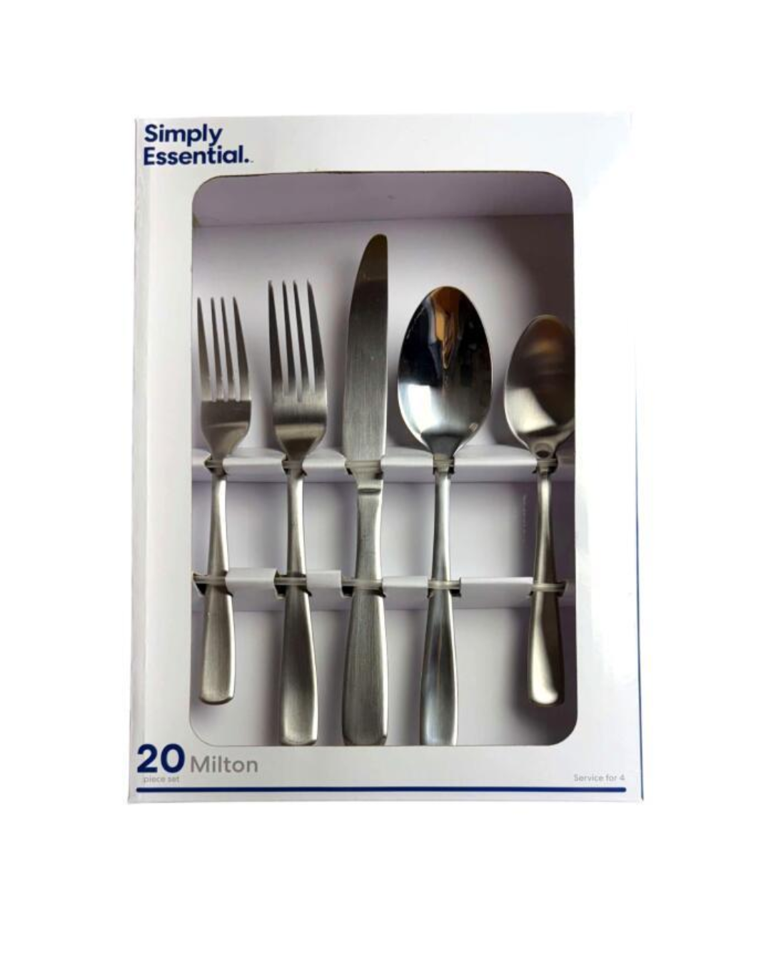 Simply Essential 20-Piece Milton Cutlery Set – Stainless Steel