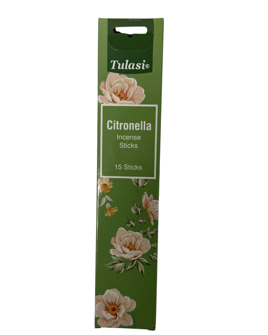Tulasi Citronella Incense Sticks – 15 Pack