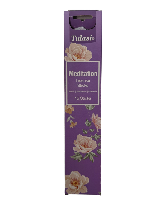 Tulasi Meditation Incense Sticks – 15 Pack