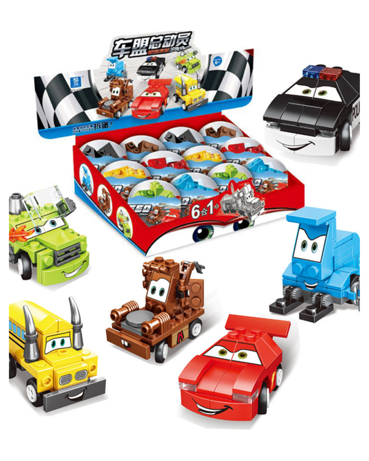 Speed Flash Racing Car 6-in-1 Building Blocks Toy Set (1pc)