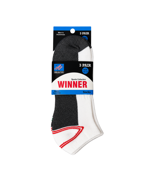 Winner Sports Collection Designer Socks 3 Pair for Men, Size (10-13)