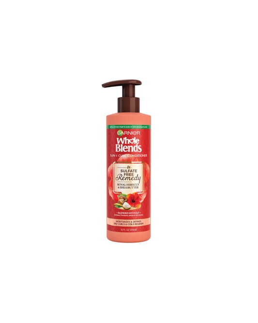 Garnier Whole Blends 5-in-1 Curl Conditioner – Sulfate-Free Remedy – 355 mL