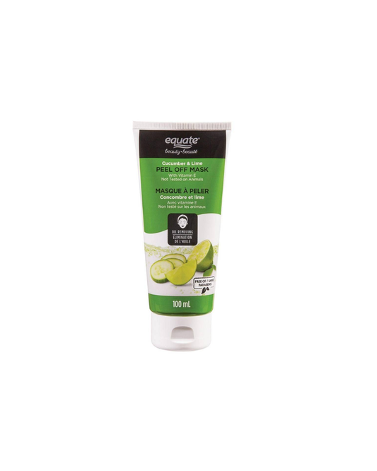 Equate Peel-Off Face Mask – Cucumber & Lime with Vitamin E – 100 mL