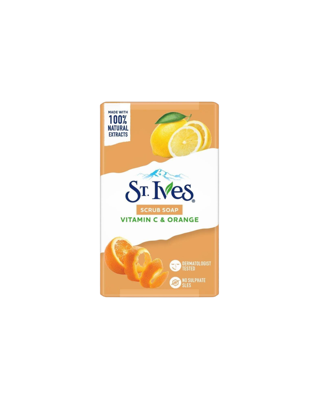 St. Ives Scrub Bar Soap with Vitamin C & Orange – Exfoliating Cleansing Single bar