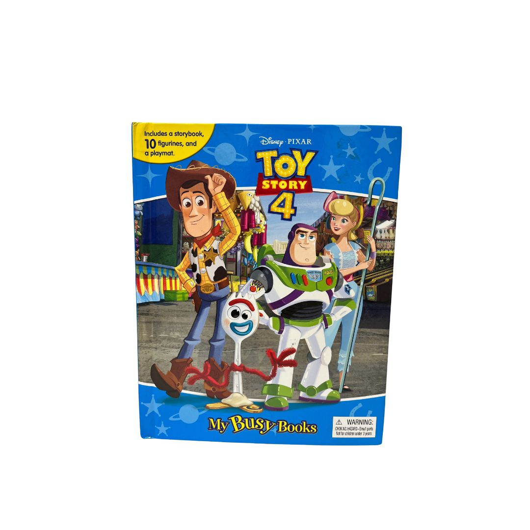 DISNEY BOOKS TOY STORY 4 WITH MINI TOYS AND FULL GAME INSIDE