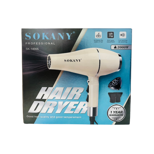 SOKANY PROFESSIONAL 2000 W HAIR DRYER