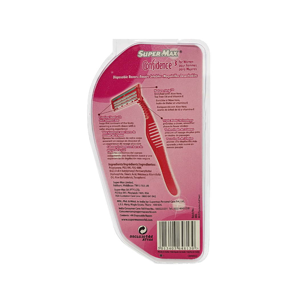 SUPER MAX CONFIDENCE FOR LADIES 4 PACK FOR WOMEN WITH ALOE VERA
